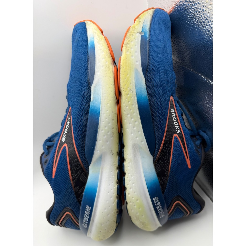 Brooks Glycerin 21 Running Shoes Mens 10 Wide 2E Blue Orange Good DNA LOFT v3 - Picture 10 of 13